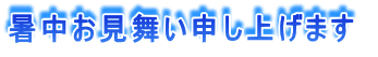 暑中お見舞い申し上げます 